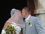 leur premier bisous... mariés