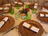 la table